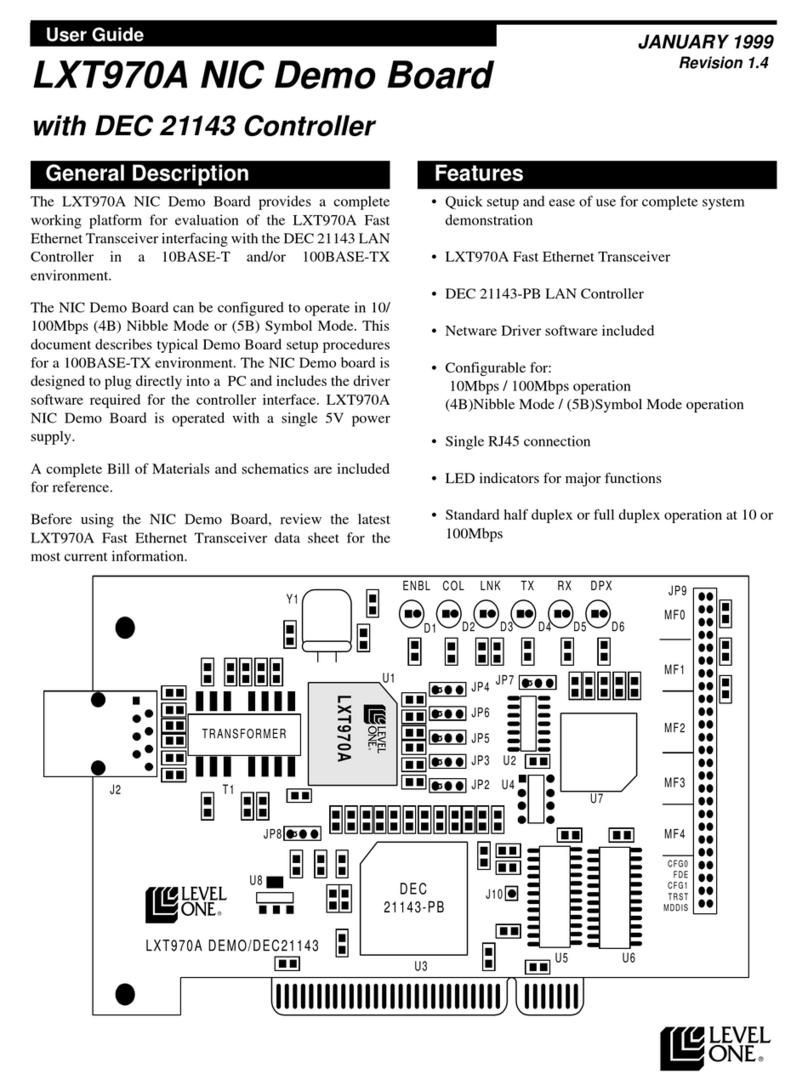 LevelOne LXT970A User manual