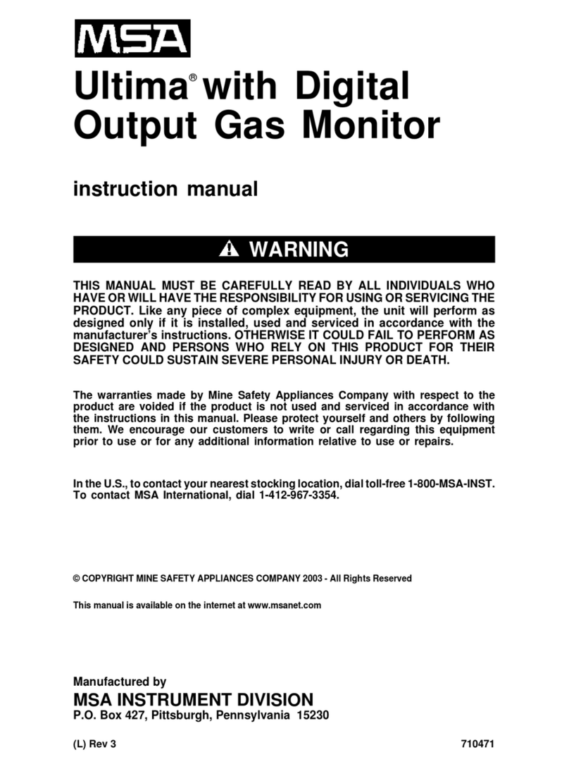 MSA Ultima User manual