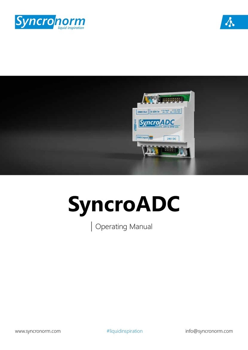 Syncronorm SyncroADC User manual Syncronorm SyncroADC User manual