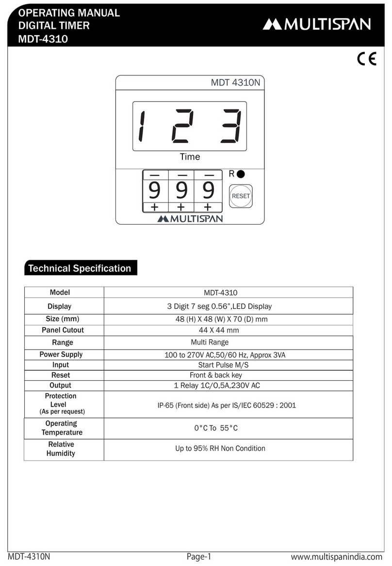 MULTISPAN MDT-4310 User manual