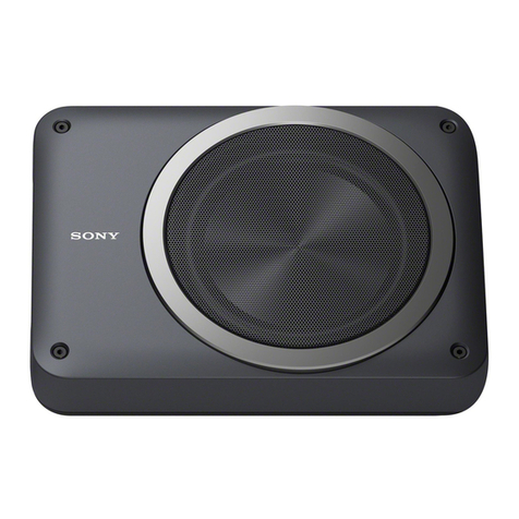 Sony XS-AW8 operating instructions