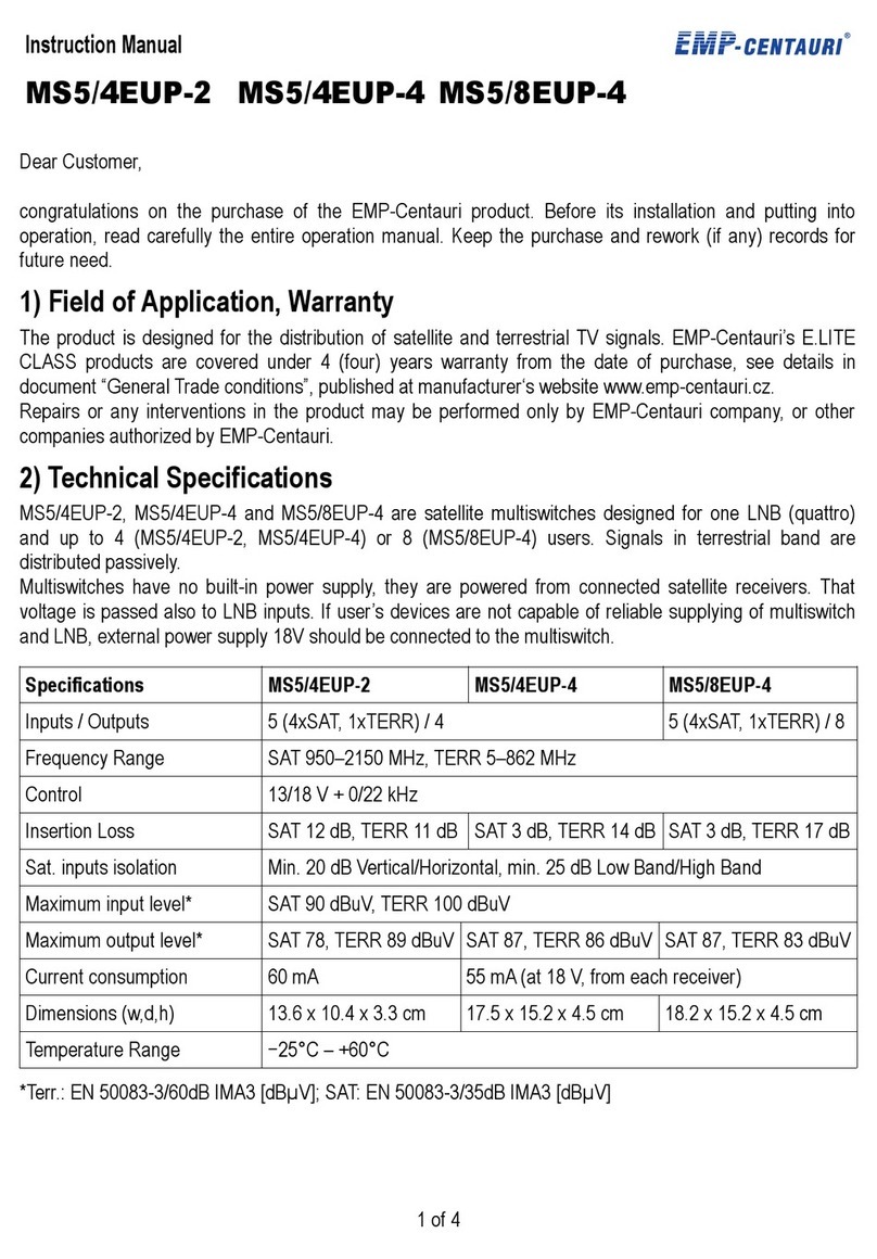 EMP-Centauri MS5/4EUP-2 User manual
