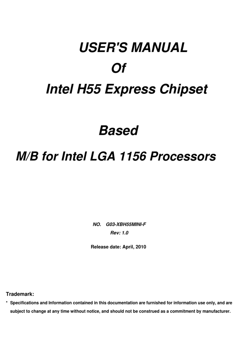 Intel H55 User manual