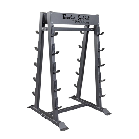 Body Solid SBBR100 Quick start guide