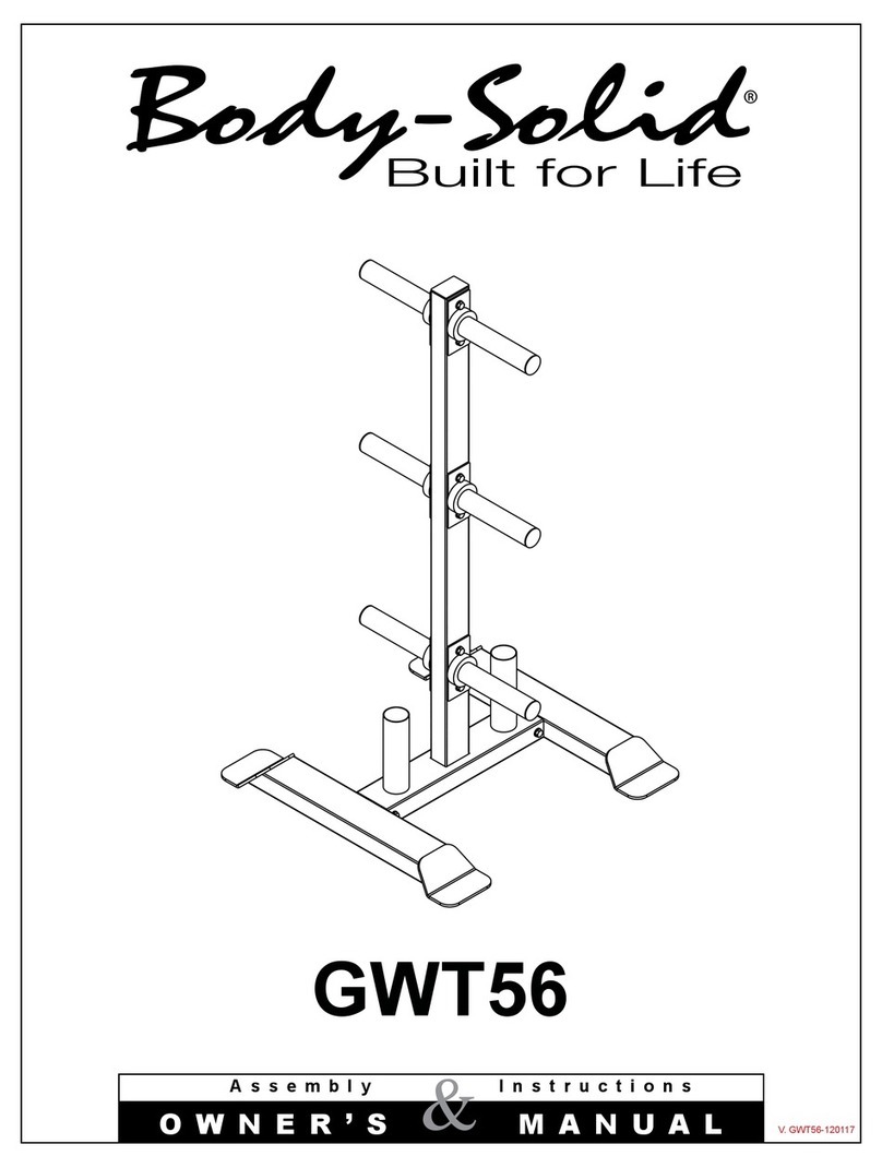 Body Solid GWT56 Quick start guide