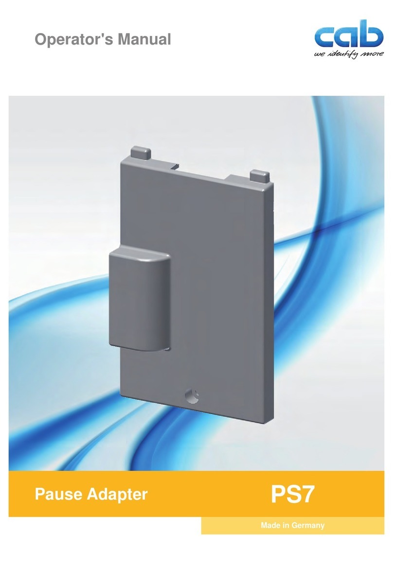 CAB PS7 User manual