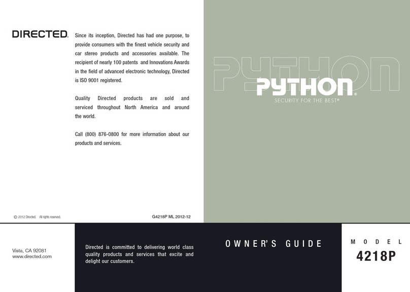 Directed Python 4218P User manual