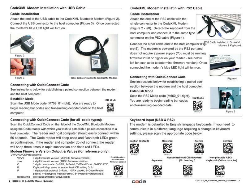 Code Corporation CodeXML User manual