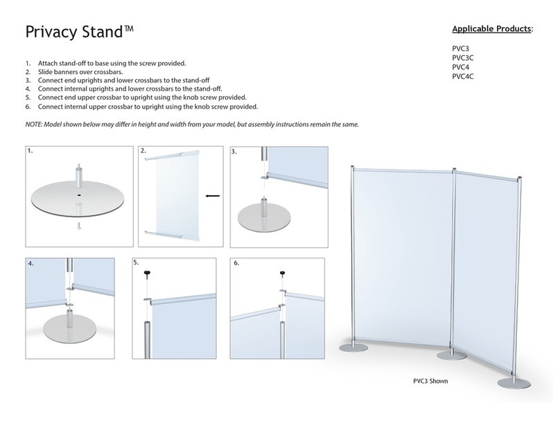 Testrite Visual Privacy Stand PVC3 User manual