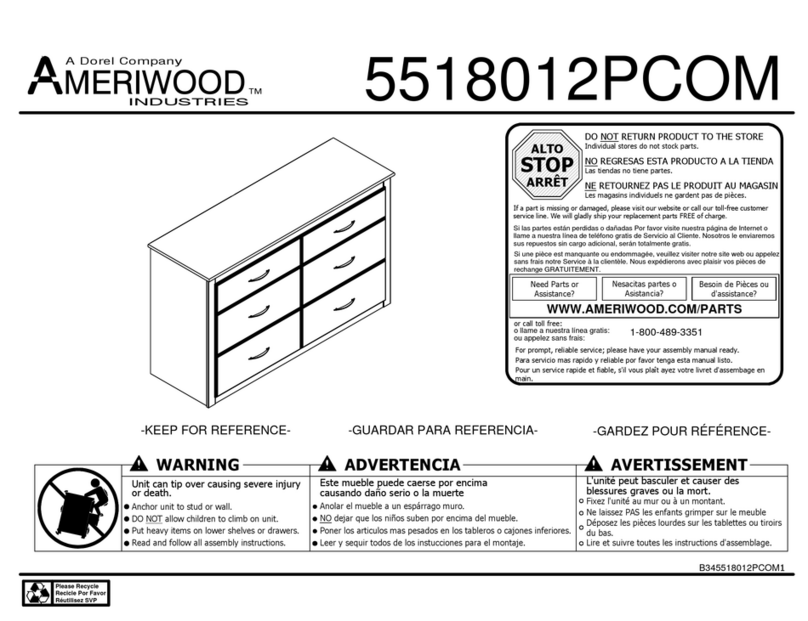 Ameriwood 5518012PCOM User manual