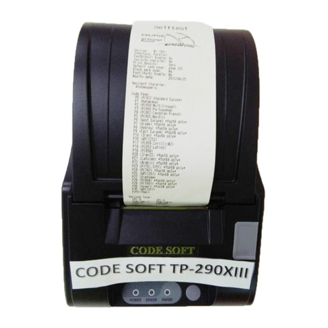 Codesoft TP-290XIII Operating and maintenance manual