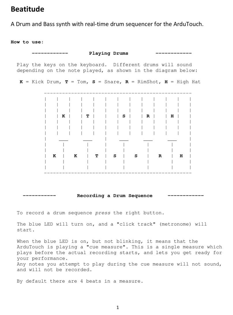 CORNFIELD ELECTRONICS Beatitude User manual CORNFIELD ELECTRONICS Beatitude User manual