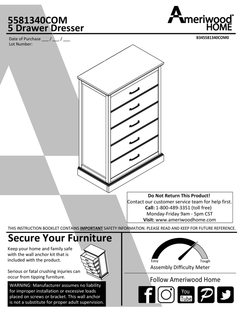 Ameriwood HOME B345581340COM0 User manual
