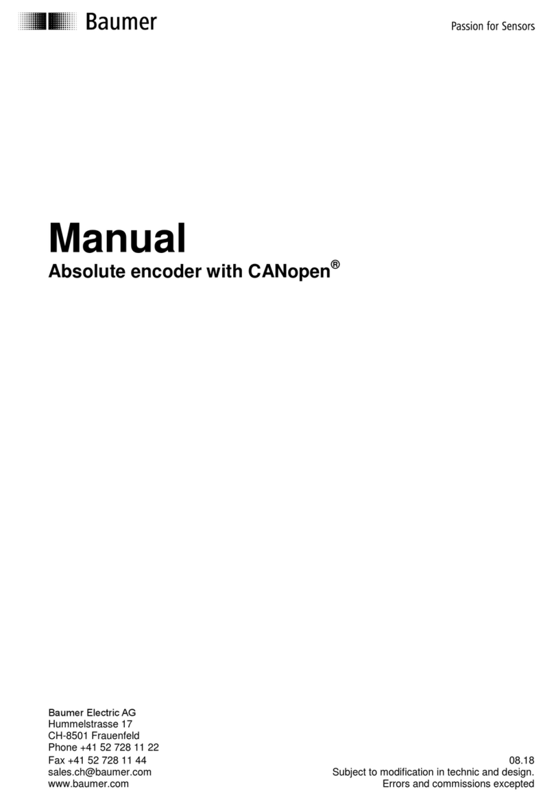 Baumer EAM MT Series User manual