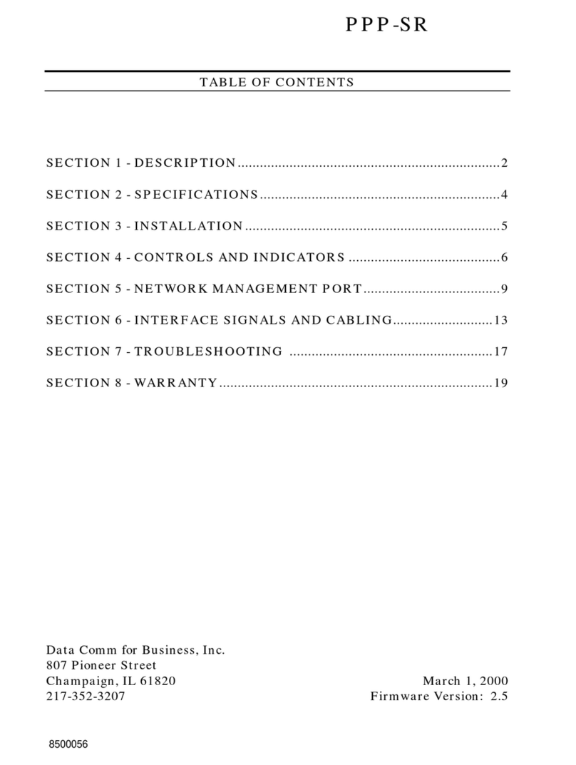 DCB PPP-SR User manual