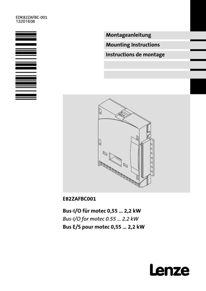 Lenze E82ZAFBC001 User manual