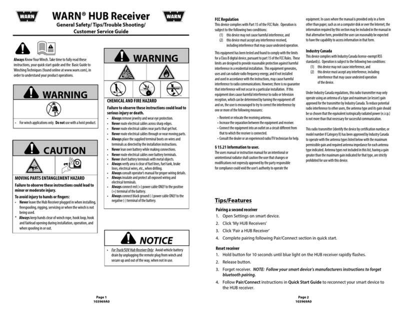 Warn HUB User manual