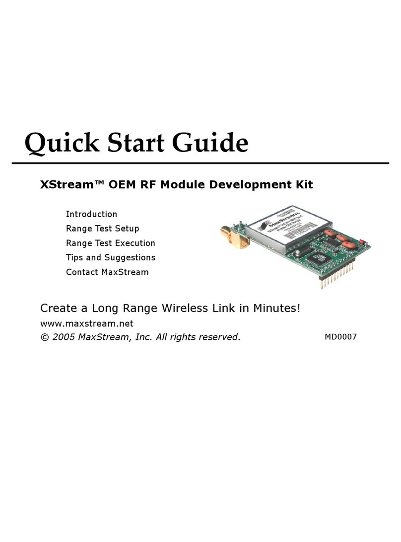 MaxStream XStream User manual