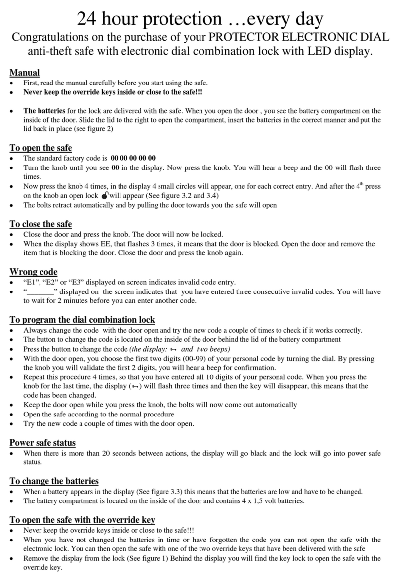 Protector ELECTRONIC DIAL User manual