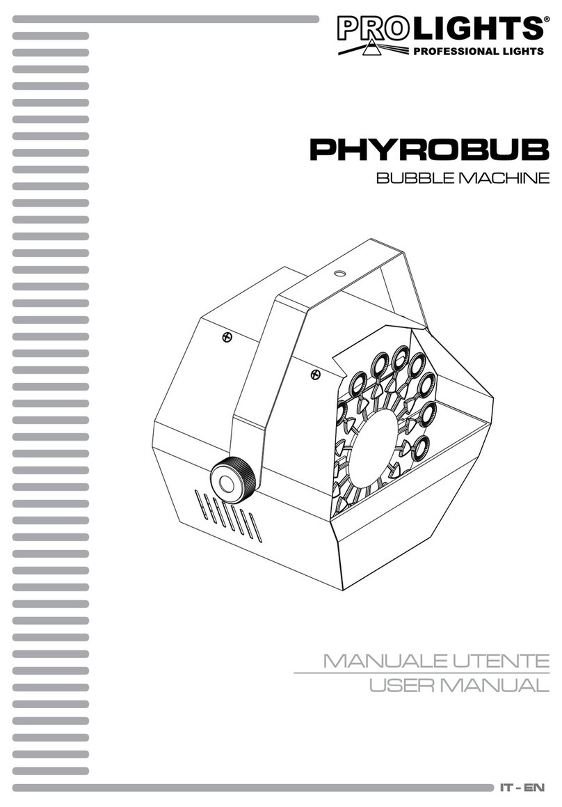 ProLights PHYROBUB User manual