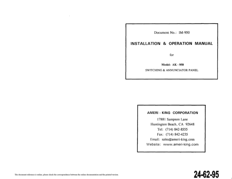 Ameri-King AK-950 Series Owner's manual