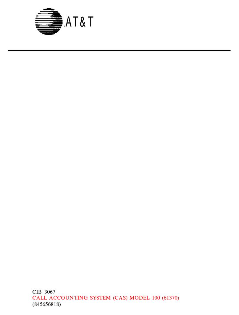AT&T CAS 100 User manual