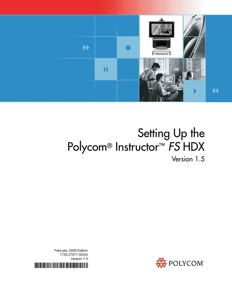 Polycom Instructor FS HDX User instructions