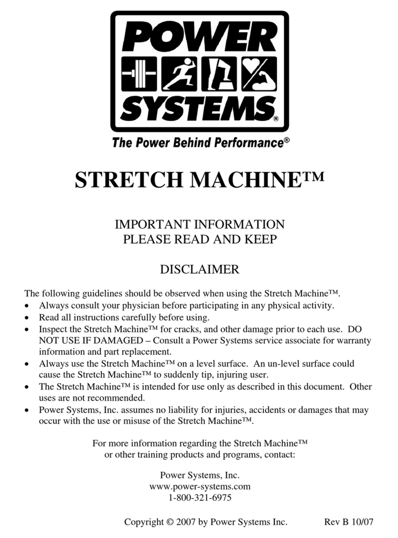 Power Systems STRETCH MACHINE User manual