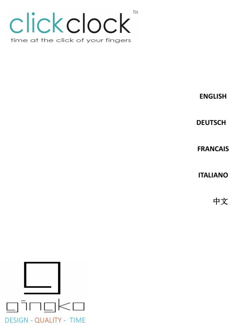 GINGKO Click Clock Cube User manual