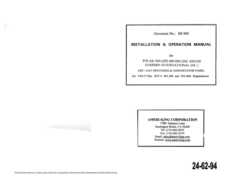 Ameri-King AK-950 Series Owner's manual