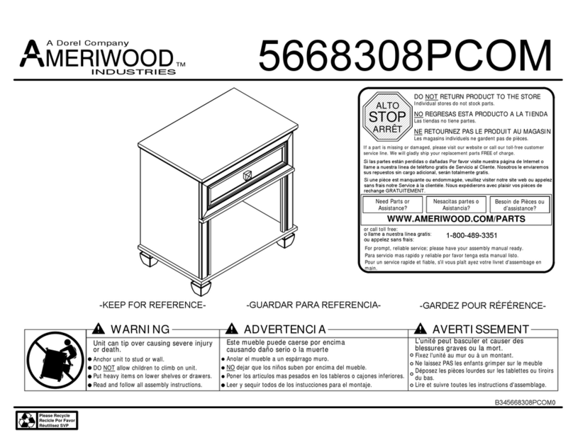 Ameriwood 5668308PCOM User manual Ameriwood 5668308PCOM User manual