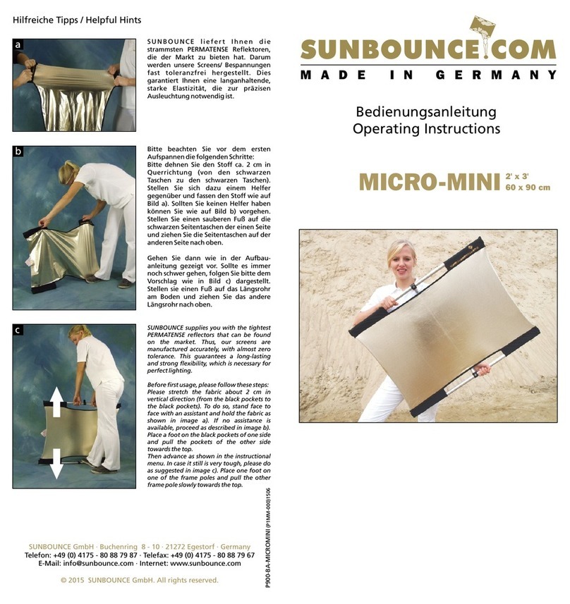 SUNBOUNCE.COM MICRO-MINI User manual