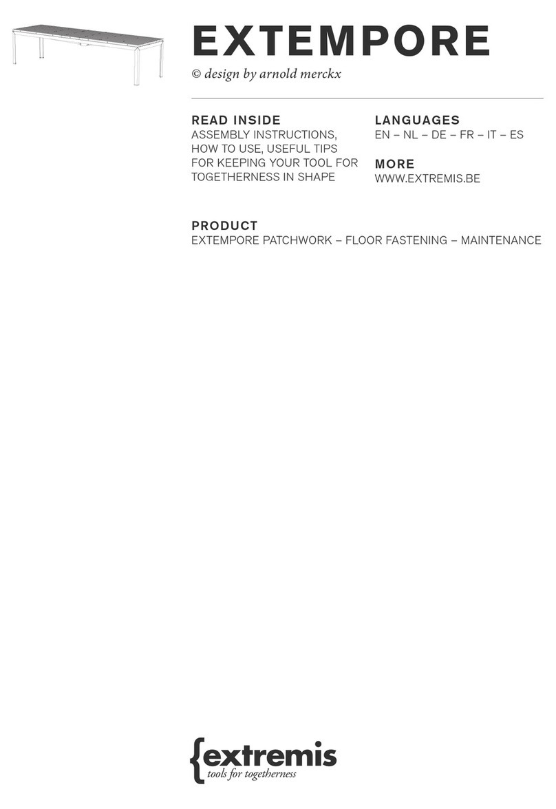 Extremis EXTEMPORE PATCHWORK User manual