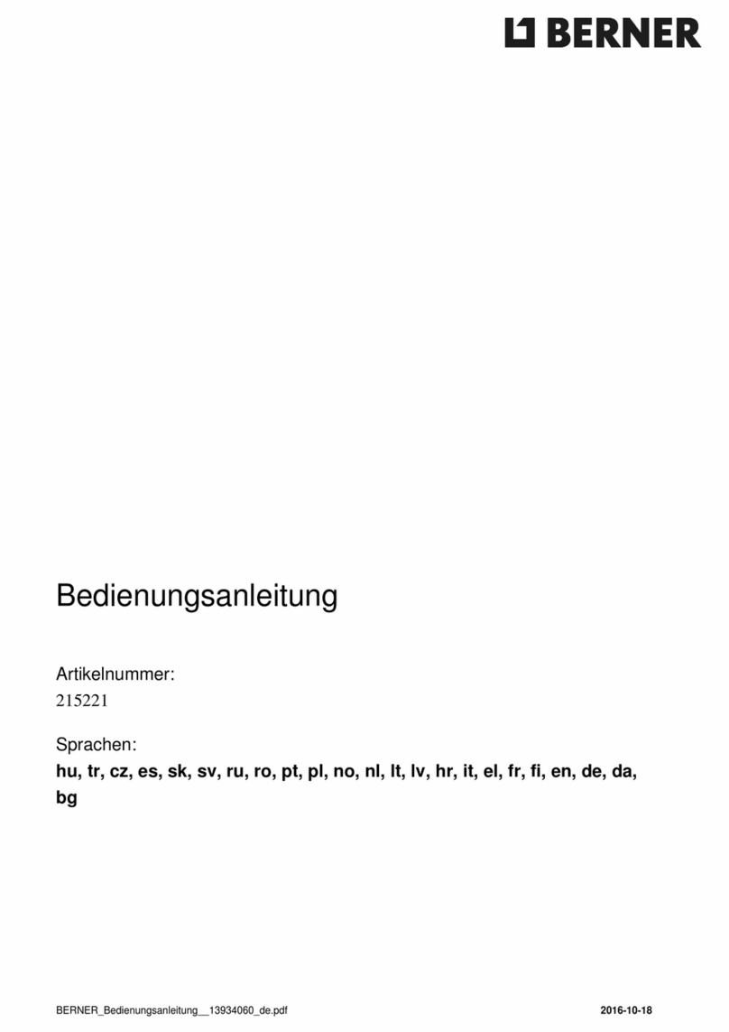 Berner Easy User manual