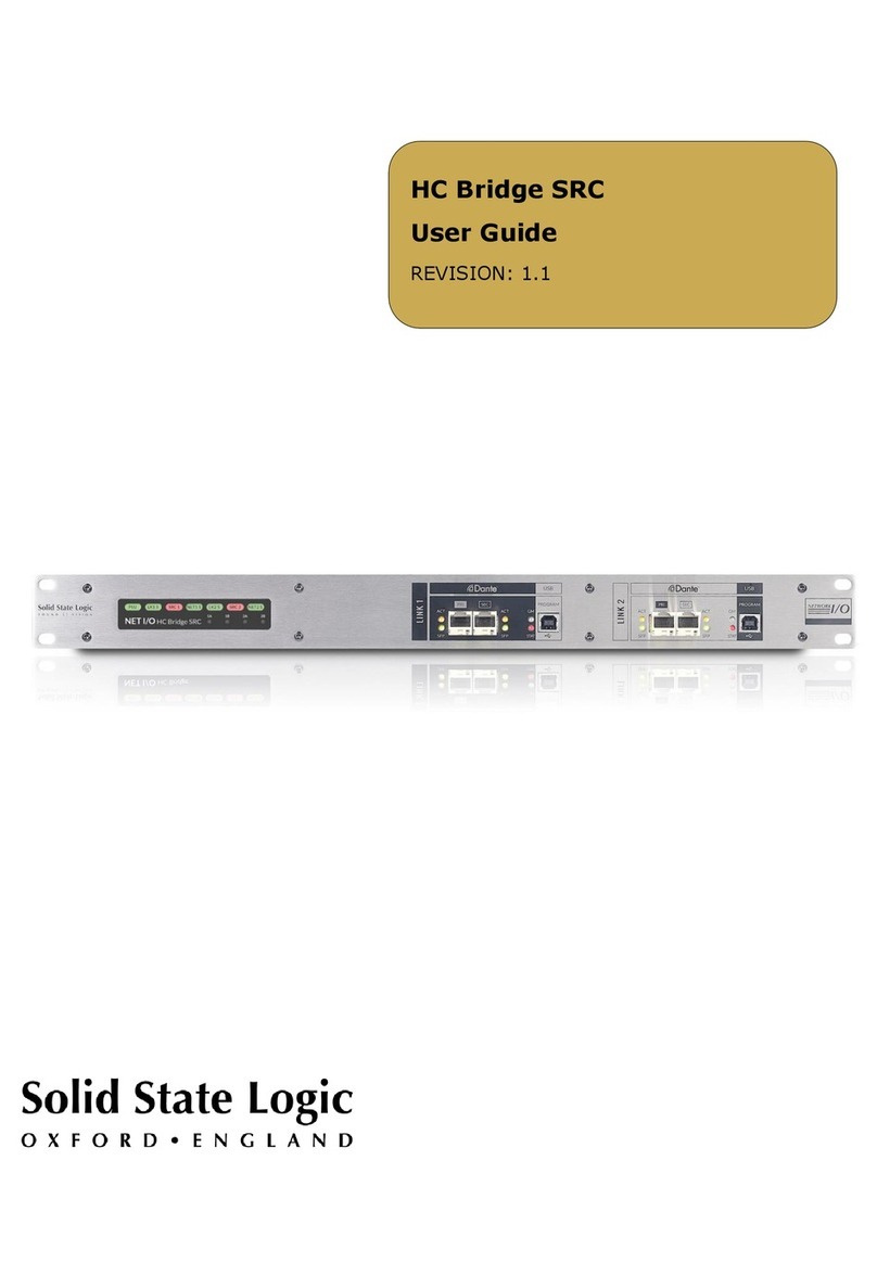 Solid State Logic HC Bridge SRC User manual