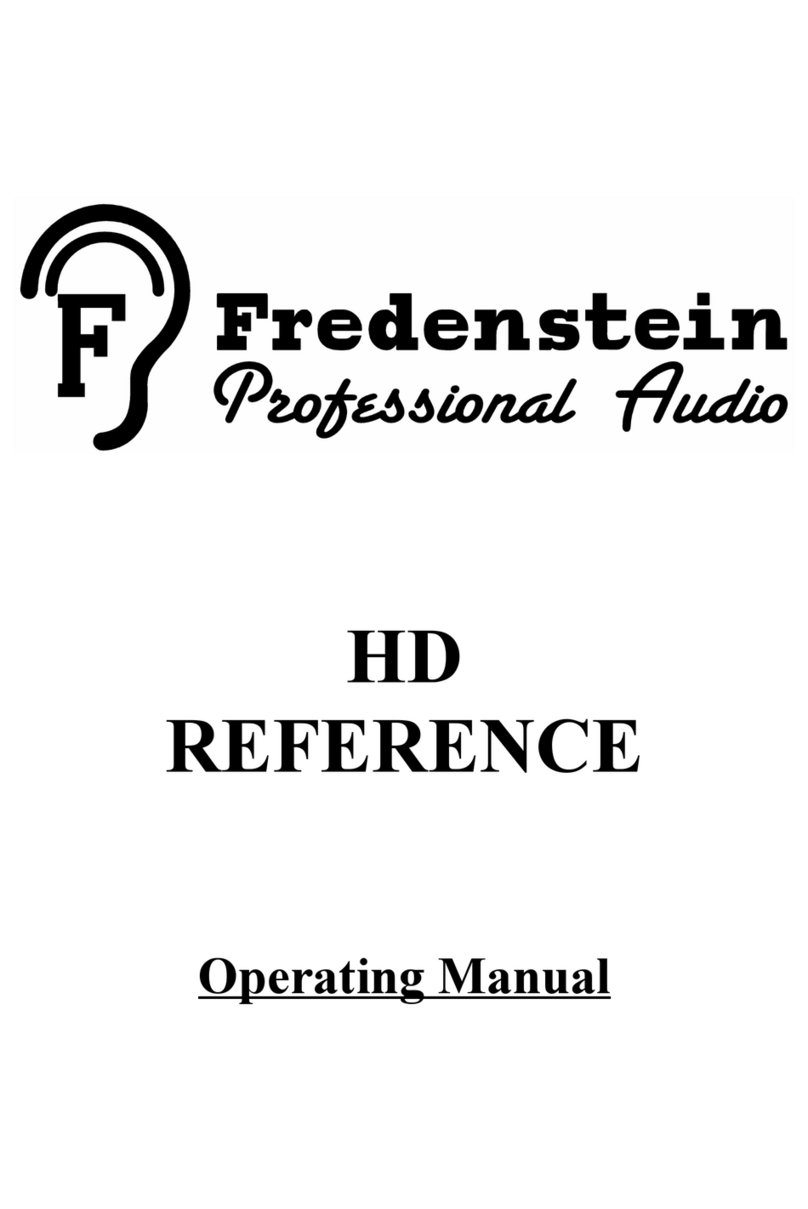 Fredenstein HD Reference User manual Fredenstein HD Reference User manual