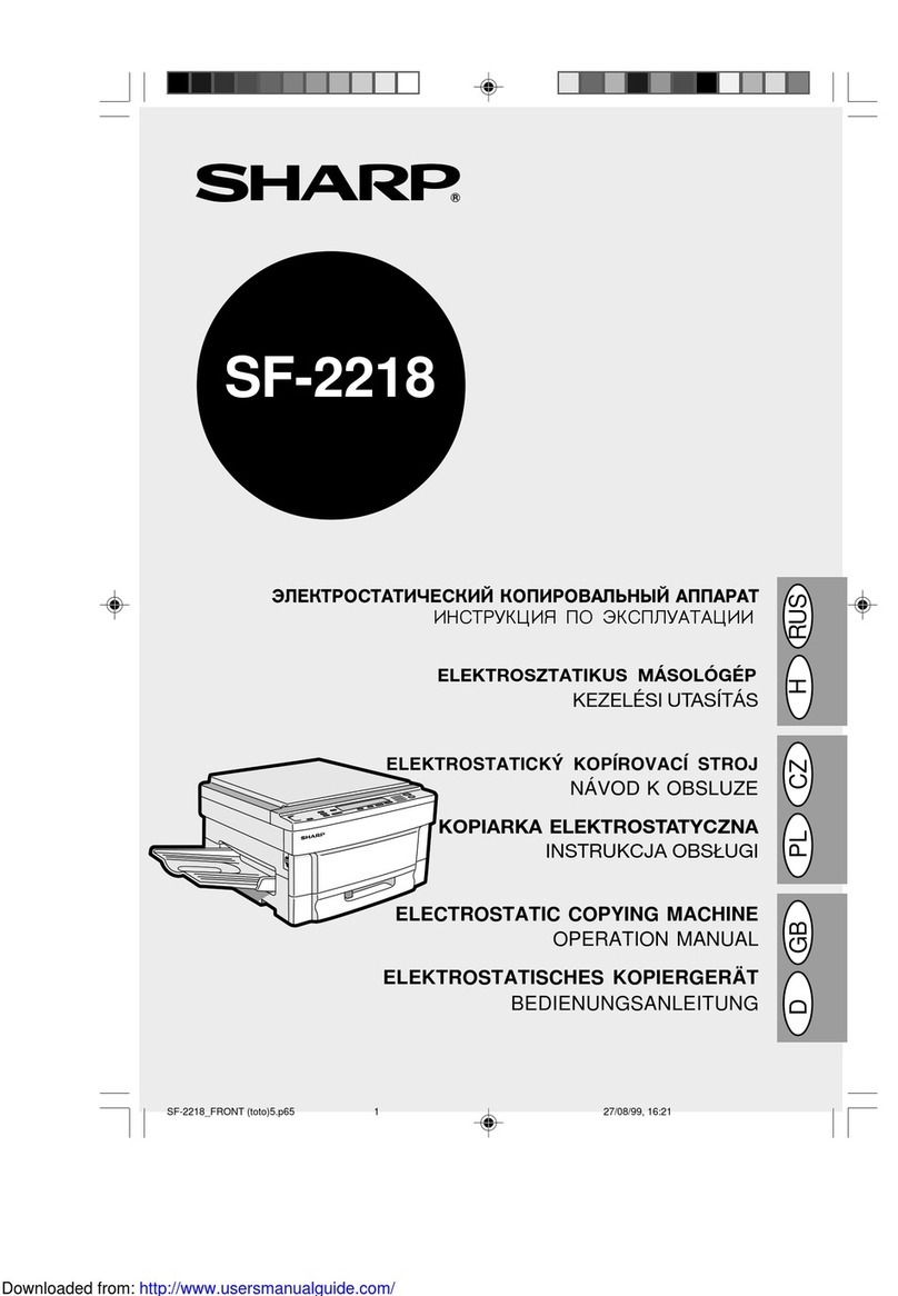 Sharp SF-2218 User manual