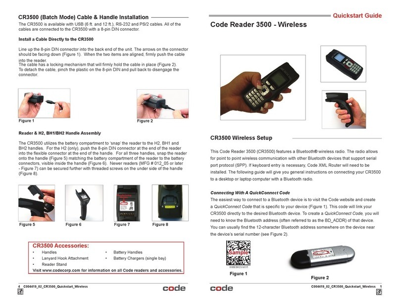 Code Reader 3500 User manual