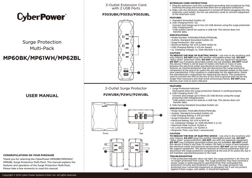 CyberPower MP60BK User manual