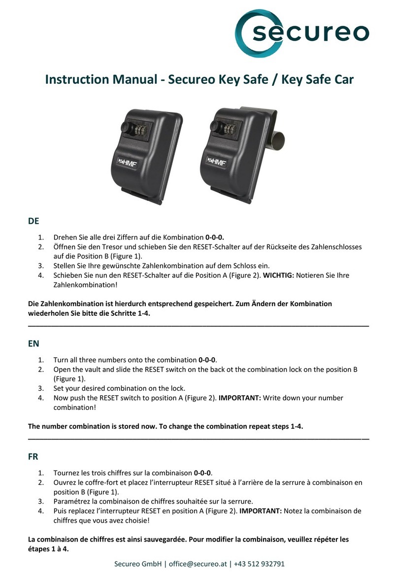 secureo Key Safe User manual