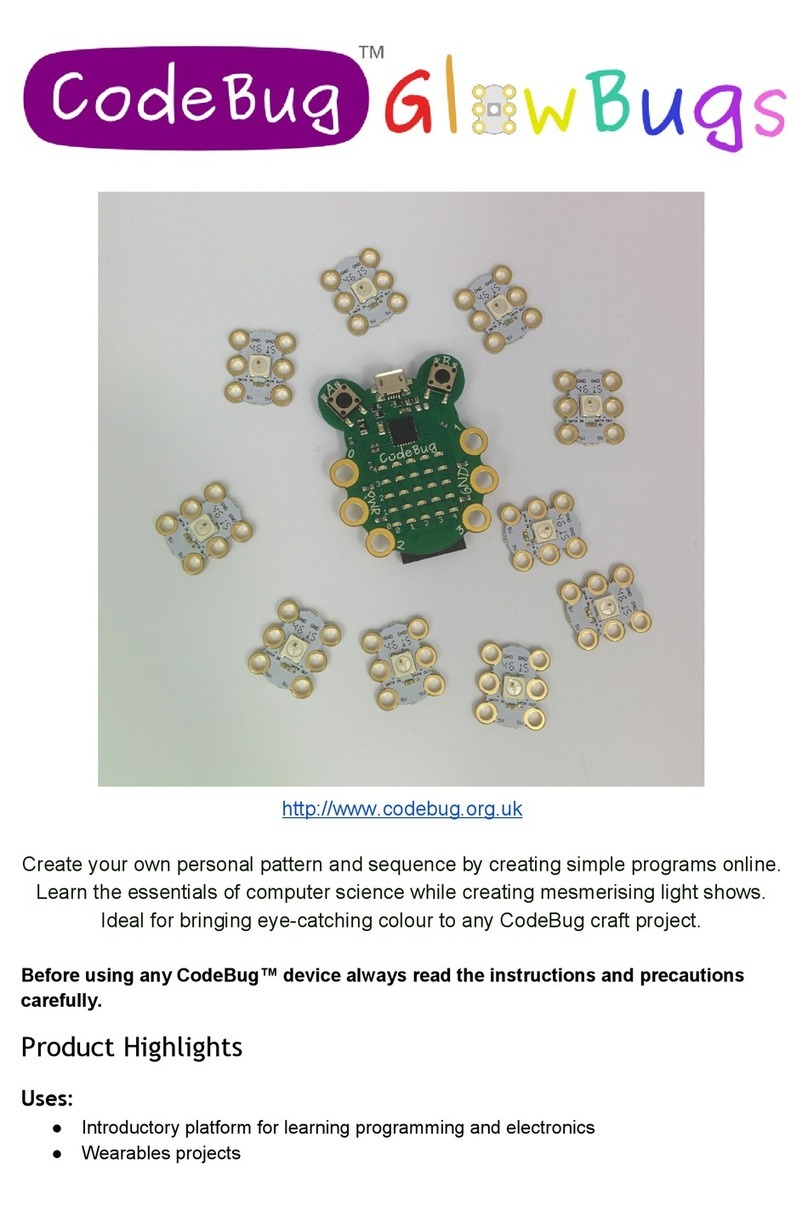 CodeBug GlowBugs User manual