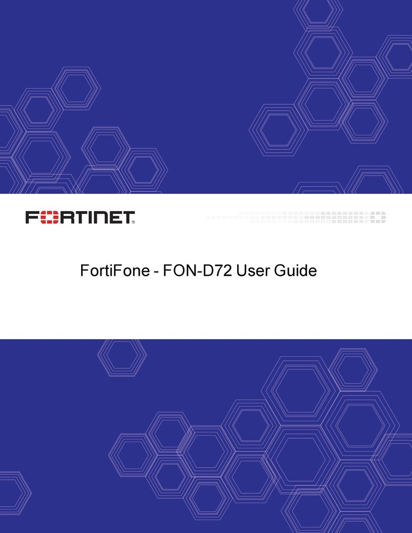 Fortinet FortiFone-FON-D72 User manual