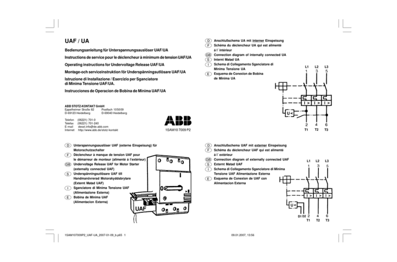 ABB UAF User manual