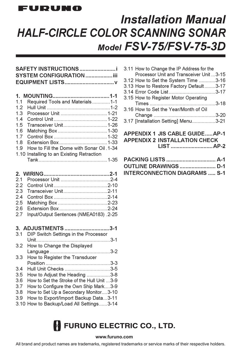 Furuno FSV-75 installation manual