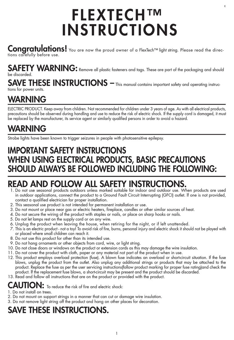 Gemmy FLEXTECH light string User manual