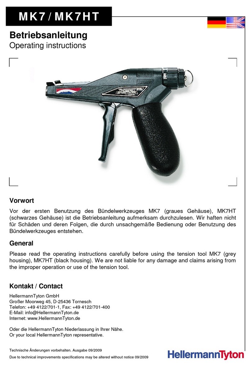 Hellermann Tyton MK7 User manual Hellermann Tyton MK7 User manual