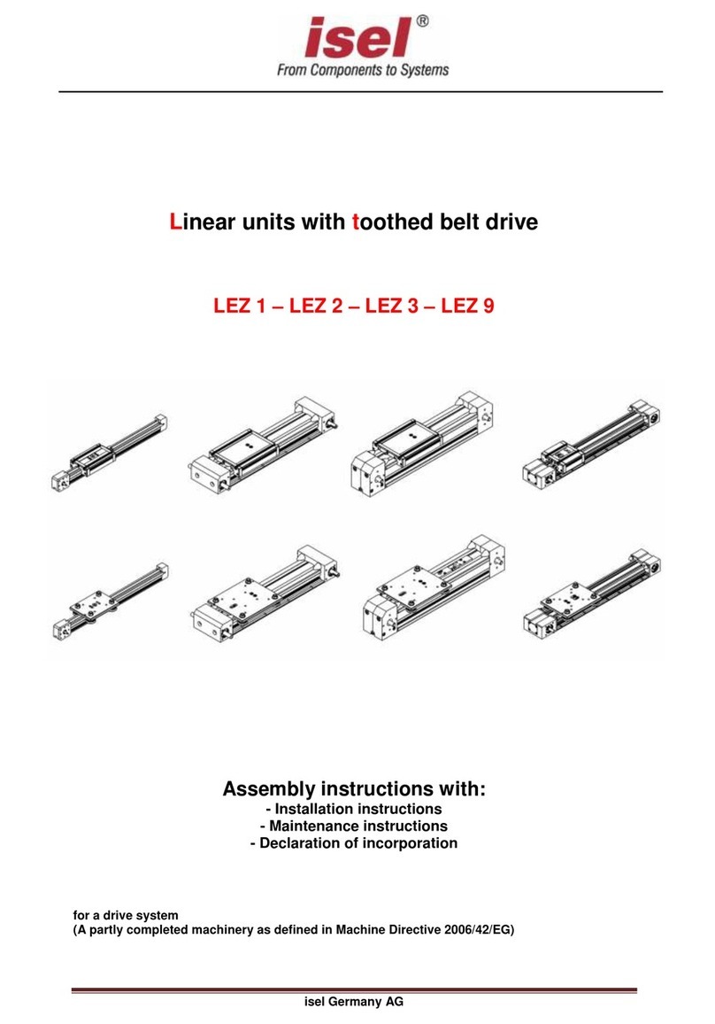 Isel LEZ 1 Installer manual