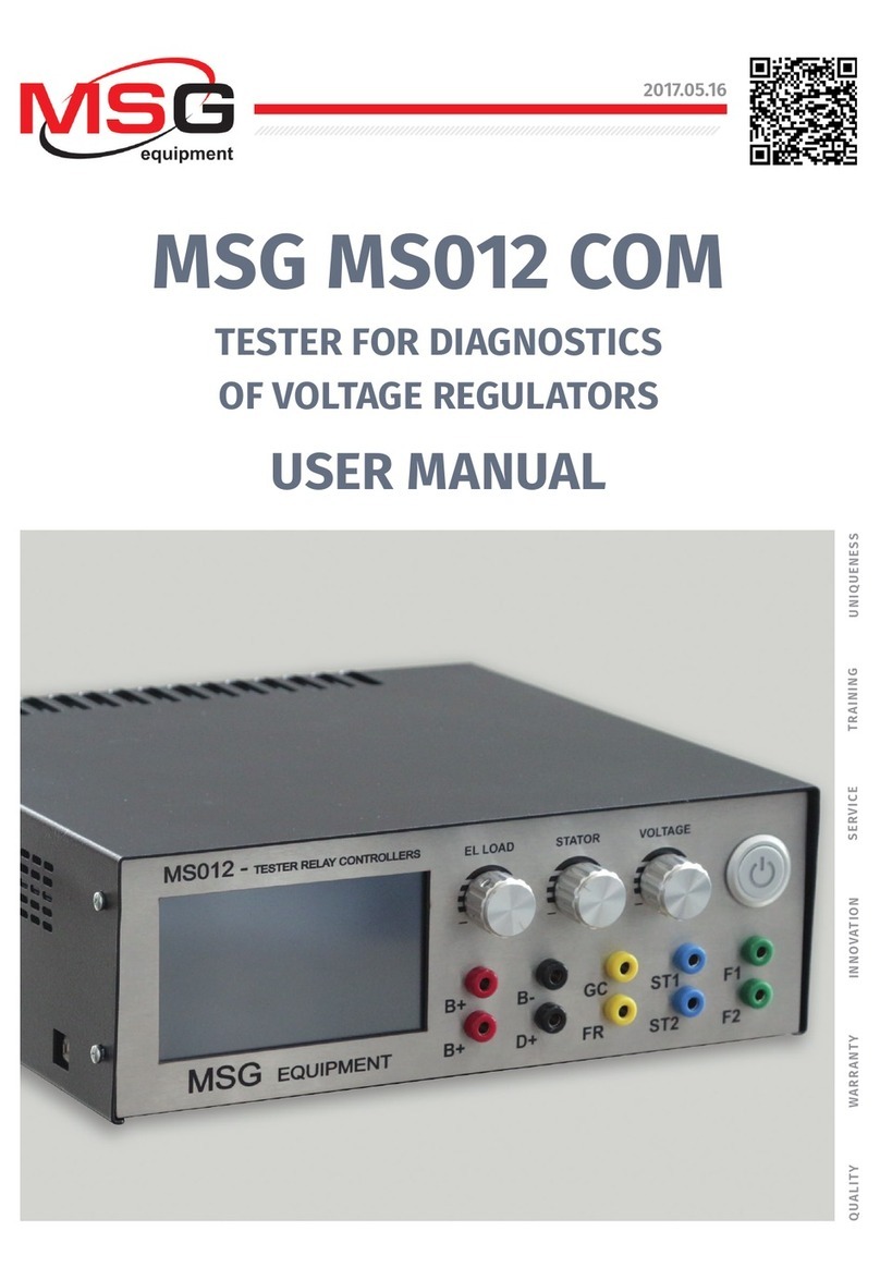 MSG MS012 COM User manual