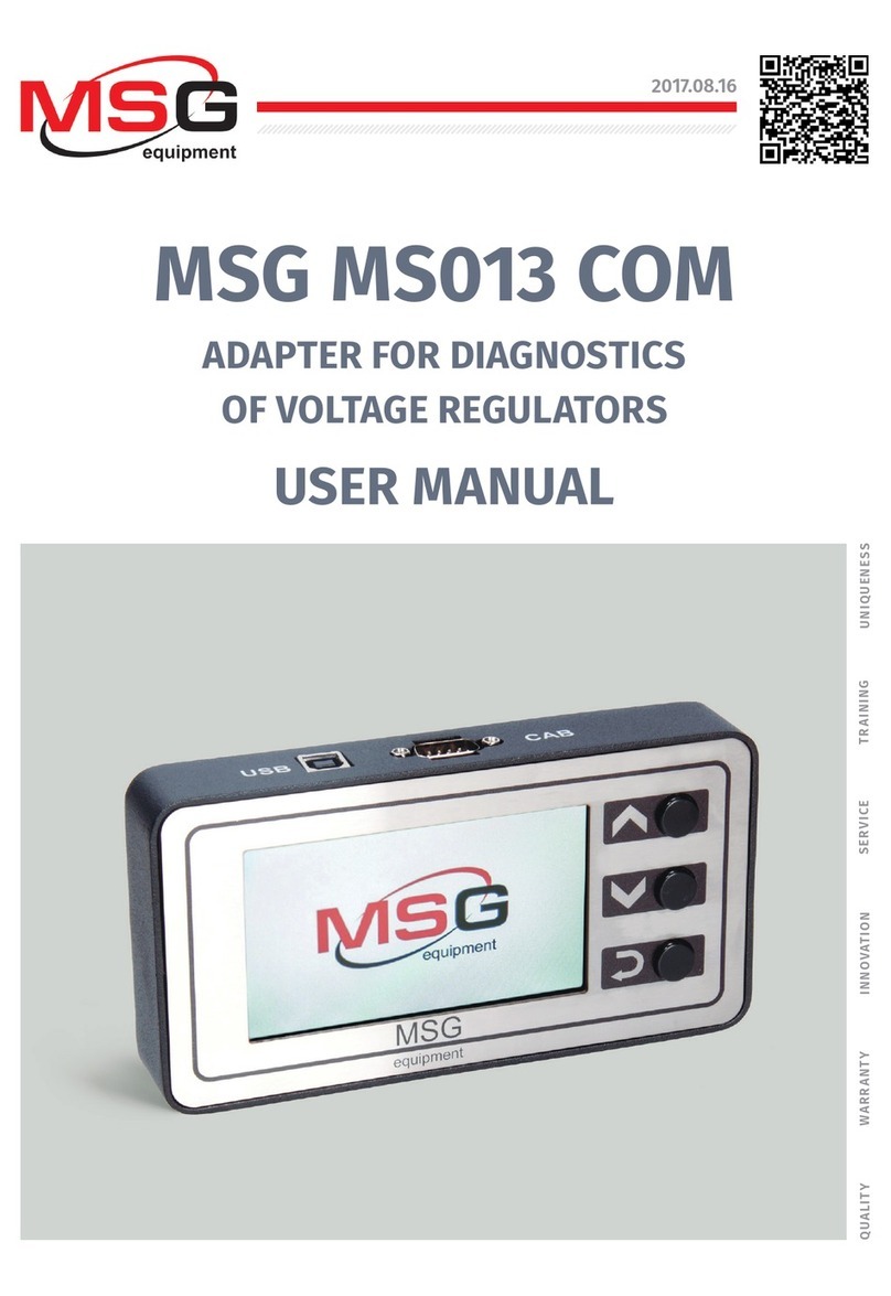 MSG MS013 COM User manual