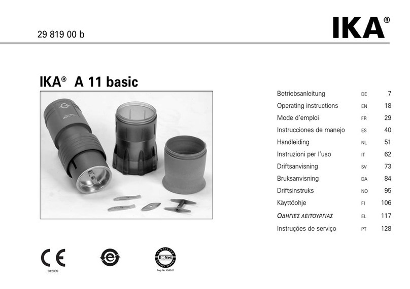 IKA A11 basic User manual